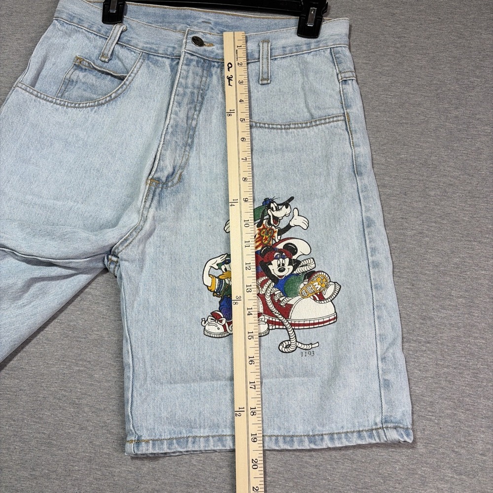 Vintage Disney Mickey Mouse Long Jean Denim Shorts - Medium - Picture 5 of 16